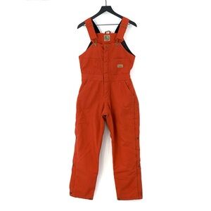 BERNE Women's Insulated Bib Overalls Orange S